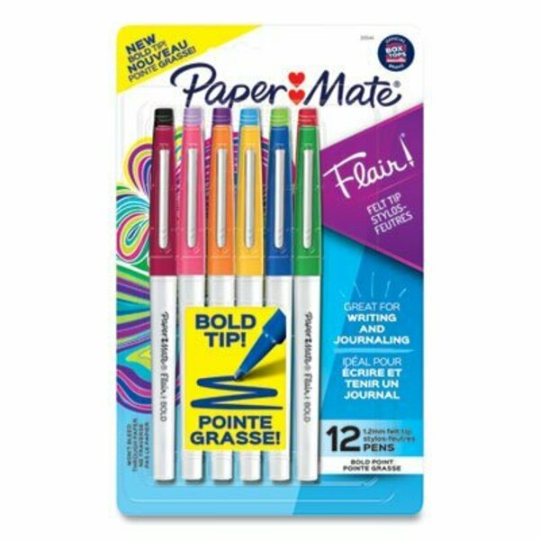 Paper Mate PEN, FLAIR BOLD 12CT, AST 2125414